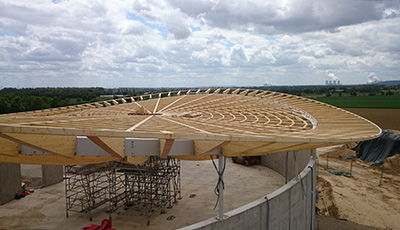 Skulpturenhalle - construction view