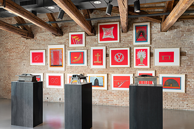 Bunker; Rote Bilder